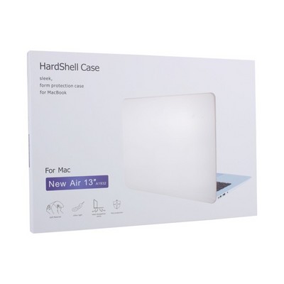 Защитный чехол-накладка HardShell Case для Apple MacBook Air 13 (2018/2019/2020г.г.) A1932/A2179/A2337 (M1) матовая прозрачная - фото 6193