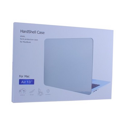 Защитный чехол-накладка HardShell Case для Apple MacBook Air 13 (2010-2017г.г.) A1466/A1369 матовая черная - фото 6195
