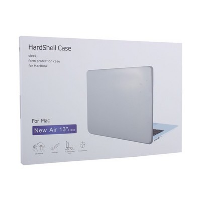 Защитный чехол-накладка HardShell Case для Apple MacBook Air 13 (2018/2019/2020г.г.) A1932/A2179/A2337 (M1) матовая черная - фото 6199