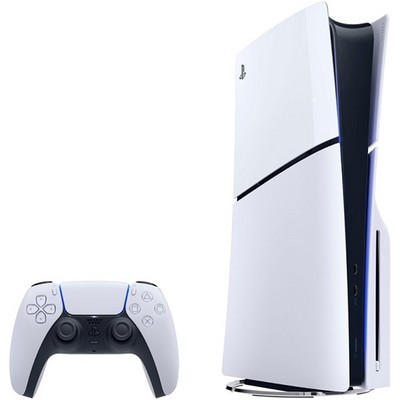 Игровая приставка Sony PlayStation 5 Slim 1000 ГБ SSD, белый - фото 36561