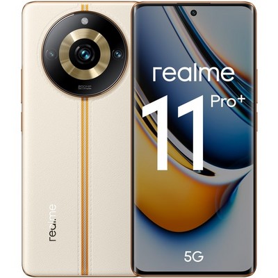 Смартфон realme 11 Pro+ 8/256 ГБ 5G, бежевый - фото 36816