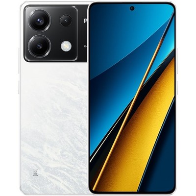 Смартфон Xiaomi POCO X6 5G 12/256 ГБ Global, Dual nano SIM, белый - фото 37688
