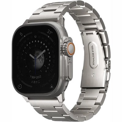 Браслет Uniq Osta Steel для Apple Watch 49/45/44/42 мм, серебристый - фото 38745
