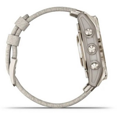 Умные часы Garmin epix Pro (Gen 2) Sapphire Edition 42 mm Soft Gold Nylon 010-02802-20 - фото 38978