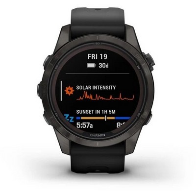 Умные часы Garmin Fenix 7S Pro Sapphire Solar Carbon Grey 010-02776-11 - фото 38832