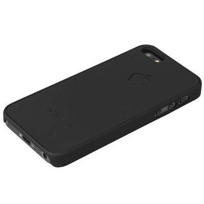 Накладка пластиковая прорезиненная для iPhone SE/ 5S/ 5, Черная - фото 6328