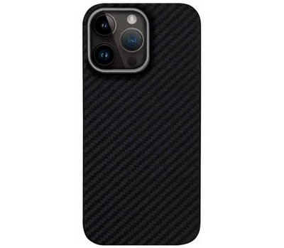 Чехол пластиковый MItriFON Life+ magnetic case iPhone 15 (6.1") черный карбон - фото 40818