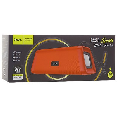 Портативный динамик Hoco BS35 Classic Sound Sports Wireless Speaker Красный - фото 6455