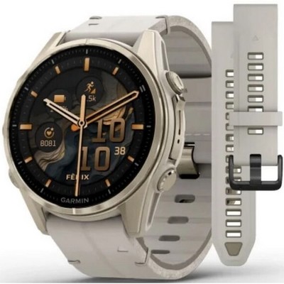 Умные часы Garmin Fenix 8 43mm Amoled Sapphire Soft Gold Leather 010-02903-40 - фото 42059