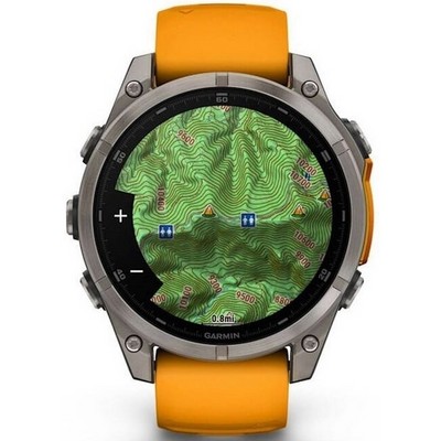Умные часы Garmin Fenix 8 47mm Amoled Sapphire Titanium Orange 010-02904-11 - фото 42077 Умные часы Garmin Fenix 8 47mm Amoled Sapphire Titanium Orange 010-02904-11 - фото 42077