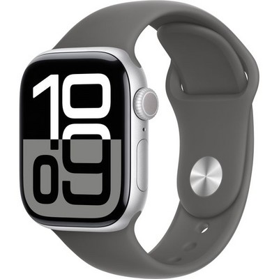 Умные часы Apple Watch Series 10 GPS 42mm Silver Aluminum Stone Gray Sport Band - фото 42649