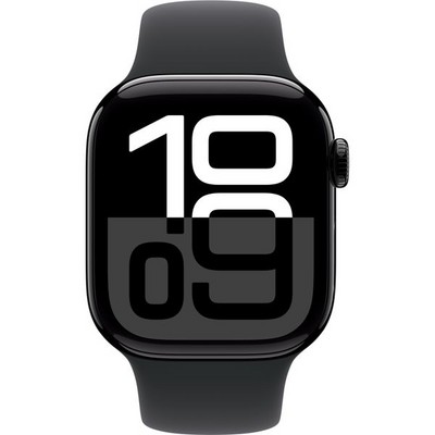 Умные часы Apple Watch Series 10 GPS 42mm Jet Black Aluminum Black Sport Band - фото 42674