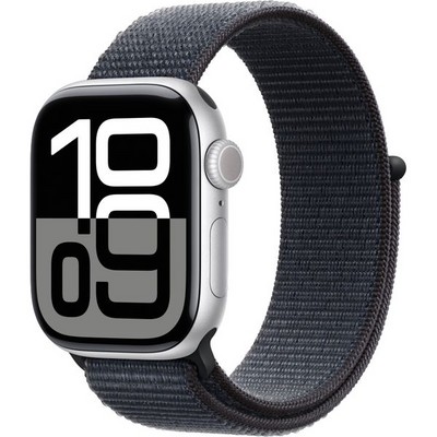 Умные часы Apple Watch Series 10 GPS 42mm Silver Aluminum  Ink Sport Loop - фото 42682