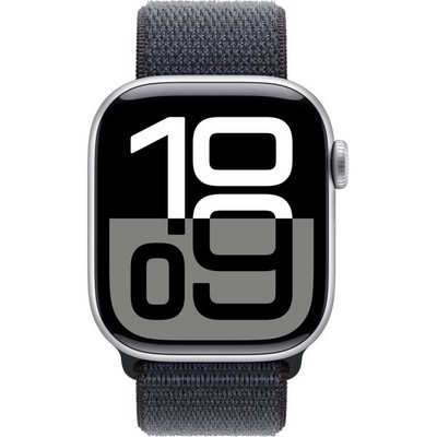 Умные часы Apple Watch Series 10 GPS 42mm Silver Aluminum  Ink Sport Loop - фото 42683