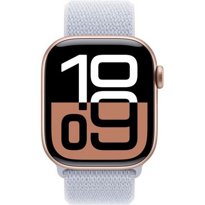 Умные часы Apple Watch Series 10 GPS 42mm Rose Gold Aluminum Blue Cloud Sport Loop - фото 42689