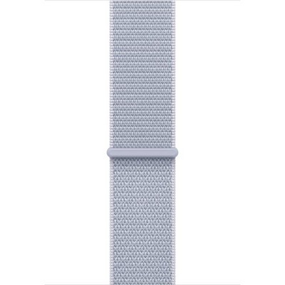 Умные часы Apple Watch SE 2024 GPS 44mm Silver Aluminium Blue Cloud Sport Loop - фото 43573
