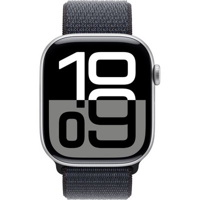 Умные часы Apple Watch Series 10 GPS 46mm Silver Aluminum  Ink Sport Loop - фото 42743