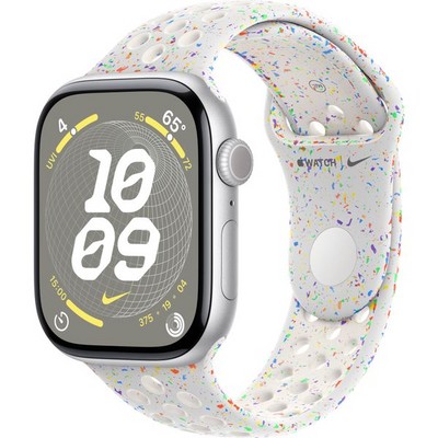 Умные часы Apple Watch Series 10 GPS 46mm Silver Aluminum Pure Platinum Nike Sport Band - фото 42760