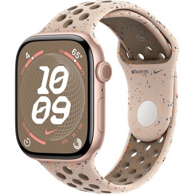 Умные часы Apple Watch Series 10 GPS 46mm Rose Gold Aluminum Desert Stone Nike Sport Band - фото 42763