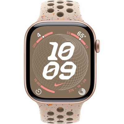 Умные часы Apple Watch Series 10 GPS 46mm Rose Gold Aluminum Desert Stone Nike Sport Band - фото 42764