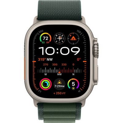 Умные часы Apple Watch Ultra 2 (2024) GPS + Cellular 49mm Natural Alpine Loop Dark Green - фото 42815