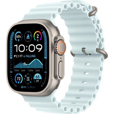 Умные часы Apple Watch Ultra 2 (2024) GPS + Cellular 49mm Natural Ocean Band Ice Blue - фото 42844