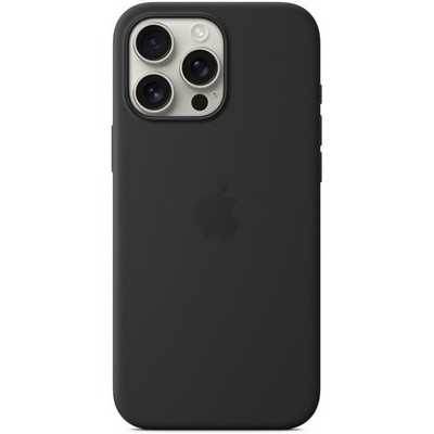Чехол Apple iPhone 16 Pro Max Silicone Case with MagSafe – Black - фото 43093