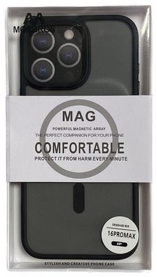 Чехол-накладка MOSBROS Eushield Magnetic Series Iphone 16 Pro (6.3") Black - фото 43178