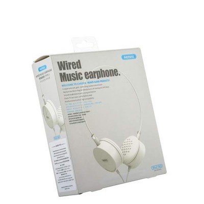 Наушники Remax RM-910 накладные Wired Music Earphone Белые - фото 6559