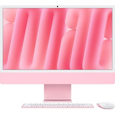 Моноблок Apple iMac 24" Retina 4,5K 2024 (M4, 8-Core CPU, 8-Core GPU, 16 Гб, 256 Гб SSD) MWUG3, розовый - фото 44284