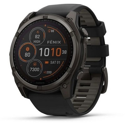 Умные часы Garmin Fenix 8 51mm Solar Sapphire Titanium Carbon Gray 010-02907-11 - фото 44651