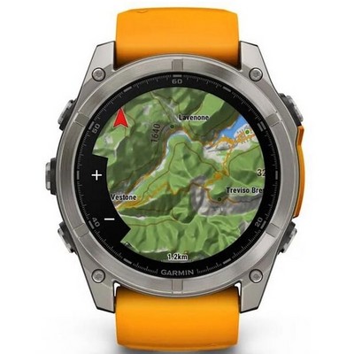 Умные часы Garmin Fenix 8 51mm Amoled Sapphire Titanium Spark Orange 010-02905-11 - фото 44680 Умные часы Garmin Fenix 8 51mm Amoled Sapphire Titanium Spark Orange 010-02905-11 - фото 44680