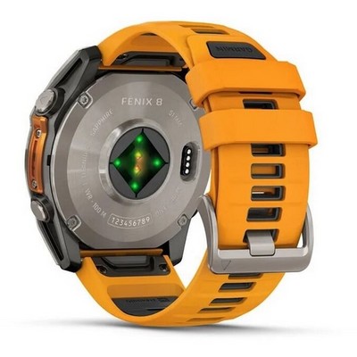 Умные часы Garmin Fenix 8 51mm Amoled Sapphire Titanium Spark Orange 010-02905-11 - фото 44681 Умные часы Garmin Fenix 8 51mm Amoled Sapphire Titanium Spark Orange 010-02905-11 - фото 44681