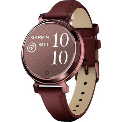 Умные часы Garmin Lily 2 Dark Bronze Case with Mulberry Leather Band 010-02839-03 - фото 44743