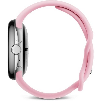 Умные часы Google Pixel Watch 3 LTE 41mm Polished Silver Case / Rose Quartz Active Band - фото 46115