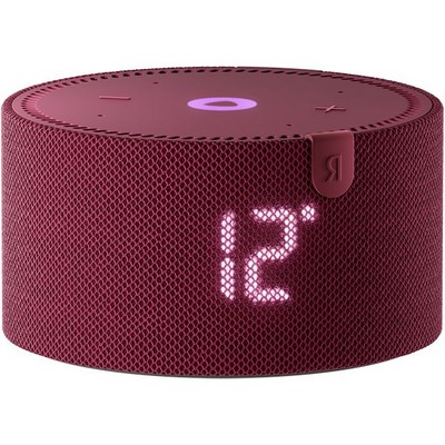 Умная колонка Яндекс Станция Мини (с часами), красный гранат - фото 46339