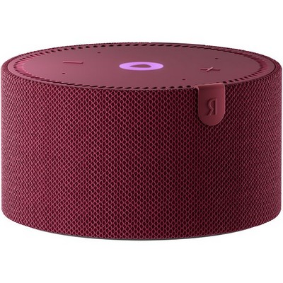 Умная колонка Яндекс Станция Мини (с часами), красный гранат - фото 46340