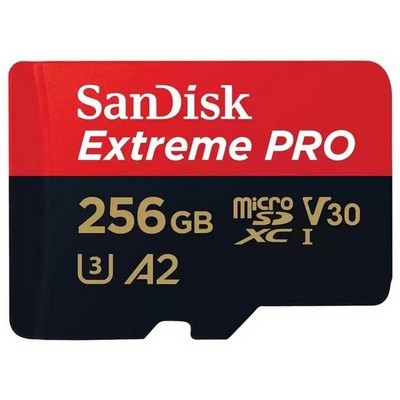 Карта памяти microSDXC SanDisk 256GB Class 10 UHS-I A2 C10 V30 U3 Extreme Pro - фото 46548