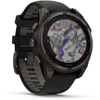 Умные часы Garmin Fenix 8 47mm Solar Sapphire Titanium Carbon Gray 010-02906-11 - фото 46855
