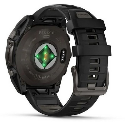 Умные часы Garmin Fenix 8 47mm Solar Sapphire Titanium Carbon Gray 010-02906-11 - фото 46929