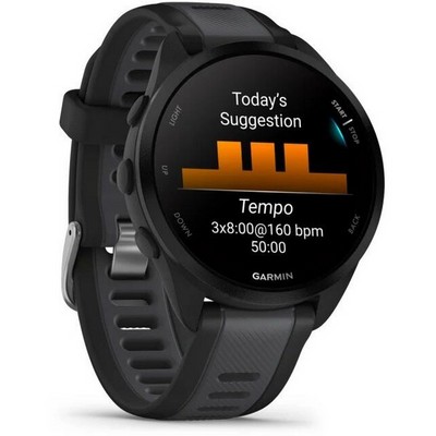 Умные часы Garmin Forerunner 165 Black Slate 010-02863-20 - фото 46858