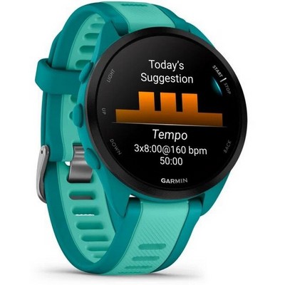 Умные часы Garmin Forerunner 165 Music Turquoise Aqua 010-02863-32 - фото 46867