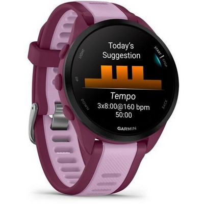 Умные часы Garmin Forerunner 165 Music Berry Lilac 010-02863-33 - фото 46872