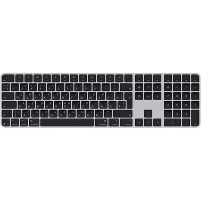 Беспроводная клавиатура Apple Magic Keyboard с Touch ID и цифровой панелью (USB-C), черный - фото 48792