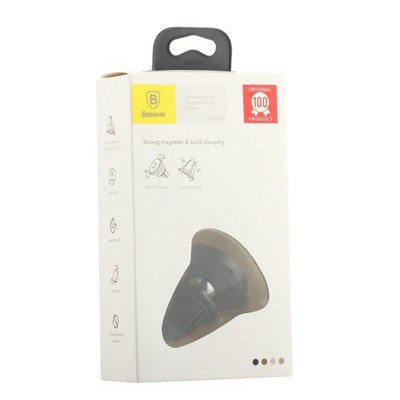 Автомобильный держатель Baseus Small Ears Series Magnetic suction Bracket магнитный универсальный в решетку SUER-A01 Черный - фото 6884