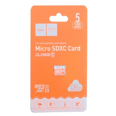 Карта памяти Hoco micro SDXC Card 128Gb Class10 - фото 6949