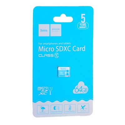 Карта памяти Hoco micro SDXC Card 64Gb Class10 - фото 6968