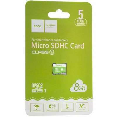 Карта памяти Hoco micro SDHC Card 8Gb Class10 - фото 6974