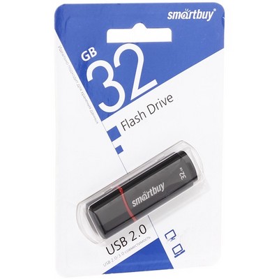 Флеш-накопитель SmartBuy 32Gb USB 2.0/ 3.0 Flash Drive (SB32GBCRW-K) Crown Series - фото 7012