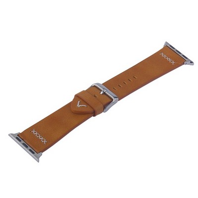 Ремешок кожаный COTECi W33 Fashion LEATHER классическая пряжка (WH5256-KR-38) для Apple Watch 40мм/ 38мм Коричневый - фото 7064